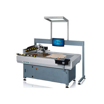Safe Automatic Leather Cutting Machine 240V Vacuum Digital Custom Design